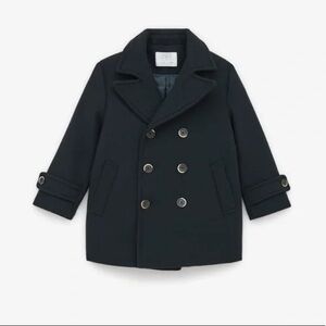 Zara Kids Navy Pea Coat